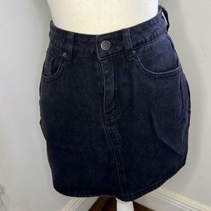 Denim mini skirt